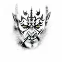 darth maul tattoo design idea