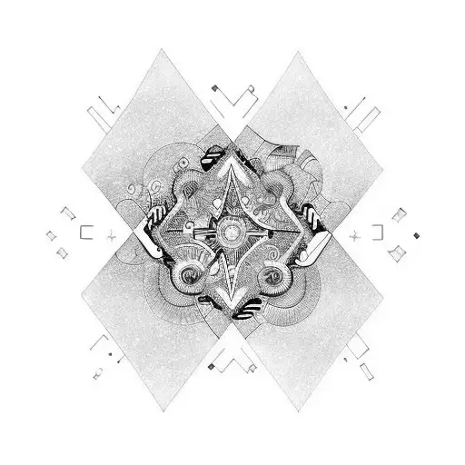 ketamine trip tattoo design idea