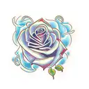 Rose tattoo design idea