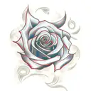 Rose tattoo design idea