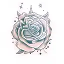 Rose tattoo design idea
