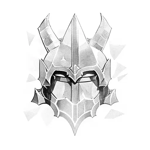final fantasy 14 paladin, dark knight, gunbreaker and warrior icons meshup together tattoo design idea