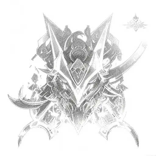Sketch "Ffxiv Tanks Icons" Tattoo Idea BlackInk AI