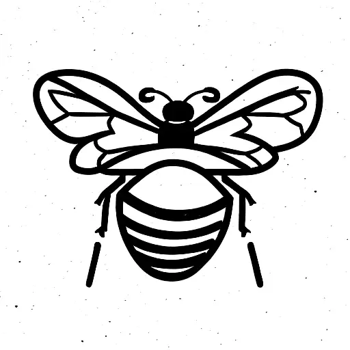 Honey Bee tattoo design idea