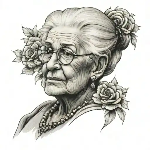 grandma tattoo design idea