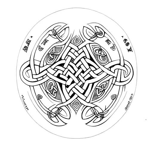 carpe diem celtic design tattoo design idea