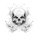 rest in peace text tattoo design idea