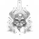 rest in peace text tattoo design idea