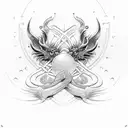 rest in peace text tattoo design idea