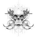 rest in peace text tattoo design idea