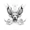 rest in peace tattoo design idea