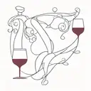 magic, wine, beauty, aggression tattoo design idea