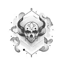 patience text tattoo design idea