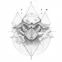 patience text tattoo design idea