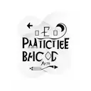 patience text tattoo design idea