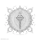 Ankh Symbol tattoo design idea