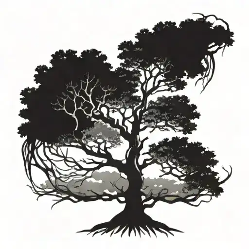 poison tree made tattoo design idea