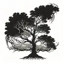 poison tree made tattoo design idea