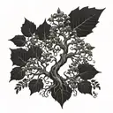 poison tree made tattoo design idea