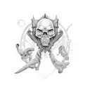 words 'James and Alex tattoo design idea