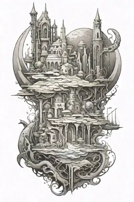atlantis tattoo tattoo design idea
