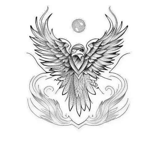 eagle wing sleeve  tattoo design idea