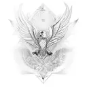 eagle wing sleeve  tattoo design idea