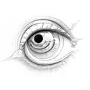 crying eye tattoo design idea