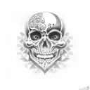 memento mori tattoo design idea