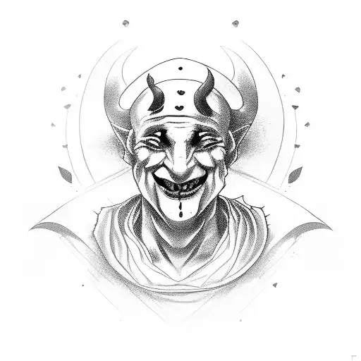 jester tattoo design idea