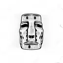 moai tattoo design idea