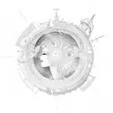 Celestial Library sun moon embracing tattoo design idea