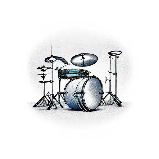 drum  tattoo design idea