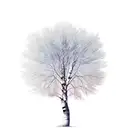 birch tree tattoo design idea