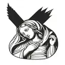 virgin mary tattoo design idea