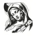 virgin mary tattoo design idea