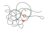 red thread of destiny and word love tattoo design idea