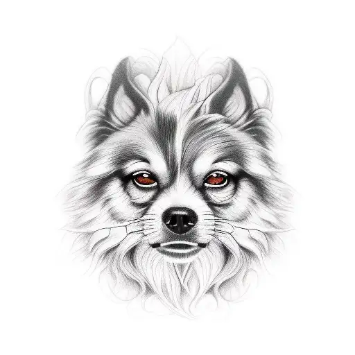 cão cerberus tattoo design idea