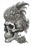 skull tattoo design idea