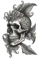 skull tattoo design idea