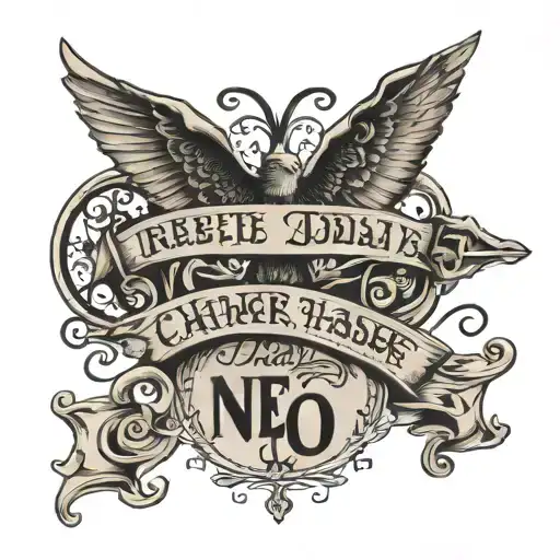 tattoo for father with 3 children named chase, dylan and lauren. with mentions of art, guitar and music. birthdays july  tattoo design idea