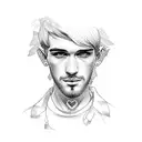 lil peep tattoo design idea