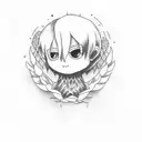 lil peep tattoo design idea