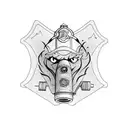 Firefighter, Mountain, Angle, technical tattoo design idea