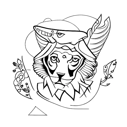 square tattoo design idea