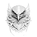 Eagle with clock desgin and snake in his mouth tattoo design idea