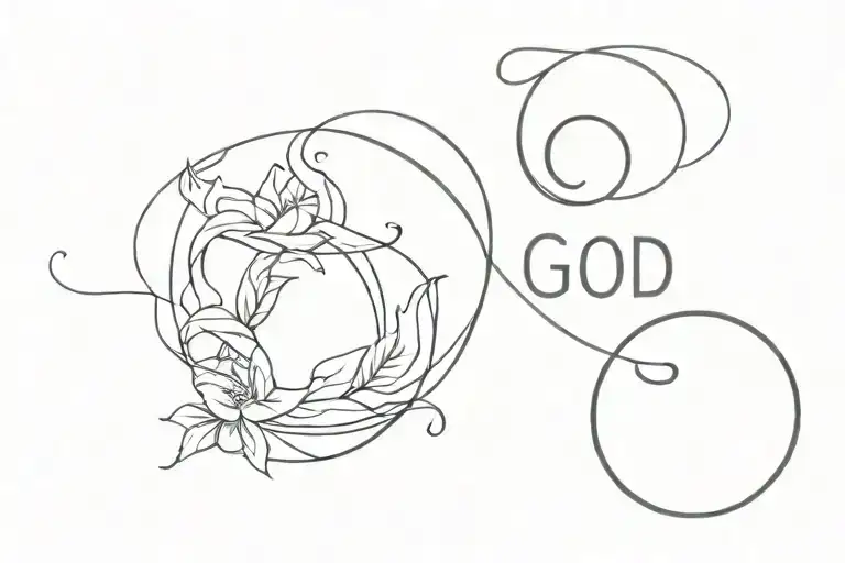 only god can judge me tattoo design idea