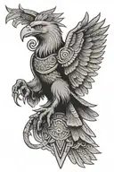 mexico eagle Aztecs tattoo design idea