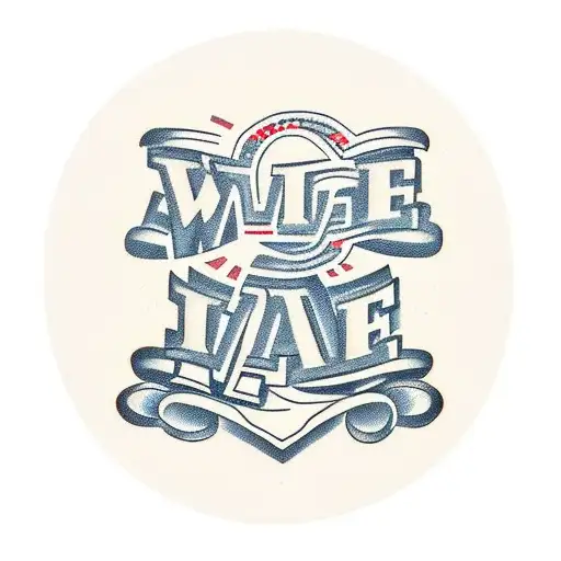 Words that Say " WE WAS AGGIES" "WE WAS" in cursive and "AGGIES" in block letters tattoo design idea