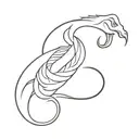 loch ness monster tattoo design idea
